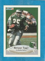 1990 Fleer Base Set #92 Anthony Toney