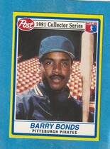 1991 Post Base Set #21 Barry Bonds