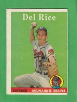 1958 Topps Base Set #51 Del Rice