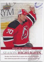 2009 Upper Deck Season Highlights #SH2 Martin Brodeur