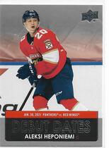 2021 Upper Deck Debut Dates #DD-16 Aleksi Heponiemi