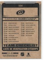 2021 Upper Deck O-Pee-Chee OPC #556 Carolina Hurricanes