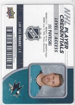 2018 Upper Deck MVP NHL Player Credentials Level 1 #NHL-JP Joe Pavelski
