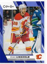 2023 Upper Deck O-Pee-Chee OPC Blue Border #25 Elias Lindholm
