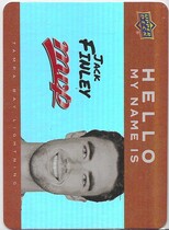 2025 Upper Deck MVP Hello My Name Is Stickers #HNI-6 Jack Finley