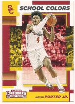 2019 Panini Contenders Draft Picks School Colors #16 Kevin Porter Jr.