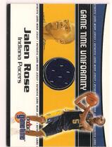 2000 Fleer Game Time Game Time Uniformity #16GU Jalen Rose