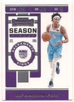 2019 Panini Contenders #22 Deaaron Fox