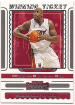 2019 Panini Contenders Winning Ticket #6 Shaquille O'Neal