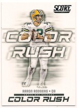 2018 Score Color Rush #5 Aaron Rodgers