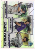 2020 Bowman Chrome Talent Pipeline Trios Refractor #TP-COL Colton Welker|Grant Lavigne|Roberto Ramos