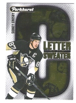 2016 Upper Deck Parkhurst Letter On The Sweater #LS6 Sidney Crosby
