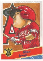 2020 Topps Big League Star Caricature Reproductions #SCO-MT Mike Trout