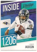 2020 Panini Prestige Inside the Numbers #1 Lamar Jackson