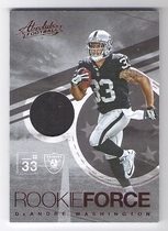 2016 Panini Absolute Rookie Force Materials Red #17 Deandre Washington