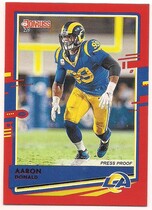 2020 Donruss Press Proof Red #143 Aaron Donald