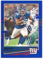 2020 Donruss Press Proof Blue #184 Saquon Barkley
