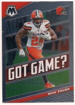 2020 Panini Mosaic Got Game #GG22 Nick Chubb