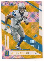 2017 Panini Unparalleled Yellow #129 Ameer Abdullah