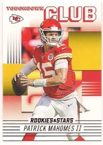 2020 Panini Rookies & Stars Touchdown Club #TC-1 Patrick Mahomes