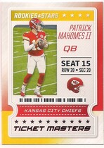 2020 Panini Rookies & Stars Ticket Masters #1 Patrick Mahomes