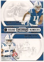2020 Panini Contenders Round Numbers #10 Jonathan Taylor|Michael Pittman Jr.