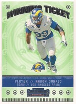2020 Panini Contenders Winning Ticket #WT10 Aaron Donald