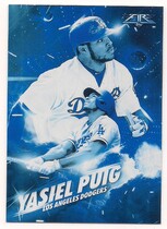 2017 Topps Fire Fired Up Blue Chip #F-3 Yasiel Puig