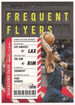 2020 Panini NBA Hoops Frequent Flyers #6 Paul George