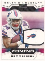 2020 Panini Playbook Zoning Commission #3 Devin Singletary