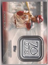 2021 Topps 70th Anniversary Logo Patch Manufactured #70LP-JB Johnny Bench