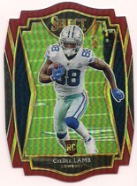 2020 Panini Select Maroon Die-Cut Prizm #157 Ceedee Lamb