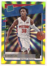 2020 Donruss Green & Yellow Laser #221 Saben Lee
