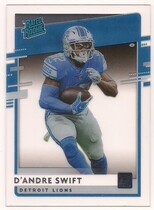 2020 Panini Chronicles Clearly Donruss Rated Rookies #10 Dandre Swift