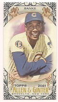 2021 Topps Allen & Ginter Mini Black Border #33 Ernie Banks