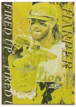 2021 Topps Fire Fired Up Gold Minted #FIU-7 Bryce Harper