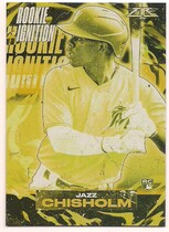 2021 Topps Fire Rookie Ignition Gold Minted #RI-22 Jazz Chisholm