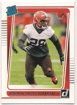 2021 Donruss Base Set #326 Jeremiah Owusu-Koramoah