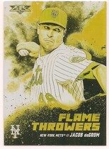 2021 Topps Fire Flame Throwers Gold Minted #FT-2 Jacob Degrom