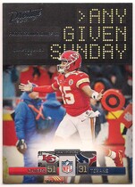 2021 Panini Prestige Any Given Sunday #AGS-PM Patrick Mahomes