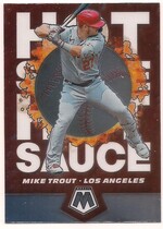 2021 Panini Mosaic Hot Sauce #1 Mike Trout