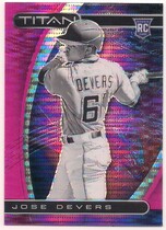 2021 Panini Chronicles Titan Pink Pulsar #8 Jose Devers