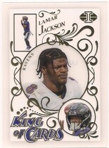 2021 Panini Illusions King of Cards #KC-3 Lamar Jackson