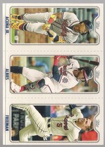 2022 Topps Opening Day Triple Play #TPC-2 Ronald Acuna Jr.|Ozzie Albies|Freddie Freeman