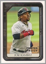 2021 Topps Gallery Printer Proof #10 Jose Ramirez