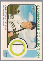 2022 Topps Heritage Clubhouse Collection Relics #CC-CY Christian Yelich