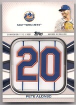 2022 Topps Player Jersey Number Medallion Commemorative Relics #JNM-PA Pete Alonso