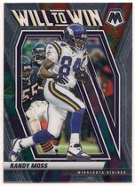 2021 Panini Mosaic Will to Win #WW-19 Randy Moss