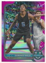 2021 Bowman University Chrome Pink Refractor #71 Armando Bacot