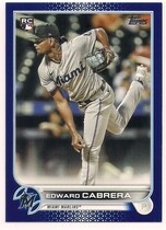 2022 Topps Royal Blue Series 2 #566 Edward Cabrera